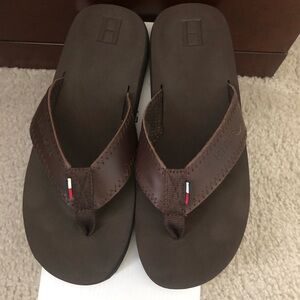 Tommy Hilfiger leather flip flop
